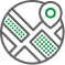 <b>Real-time team <ins>geolocation</ins>:</b><br />
Enhance management by knowing your promoters' precise locations in real-time.