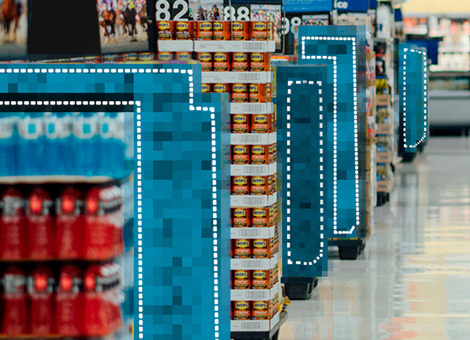 estantes de super mercado